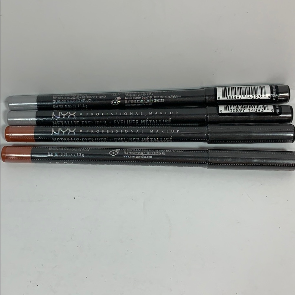 NYX Metallic Eyeliners lot of 4